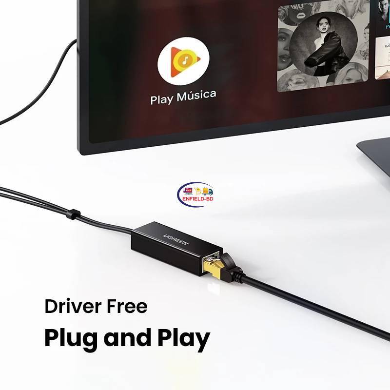 Ugreen USB Ethernet Adapter for Chromecast Amazo Fire TV Stick USB to RJ45  USB Network Card for Google Chromecast Gen 2 1 Ultra 