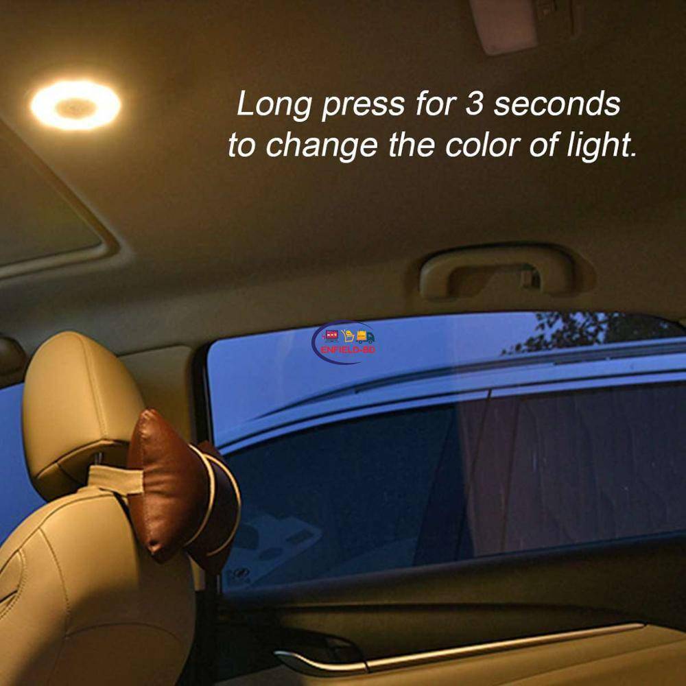 Usb Rechargeable Led Car Roof Light - Wireless Touch Ceiling Lamp For New  Car Buy
