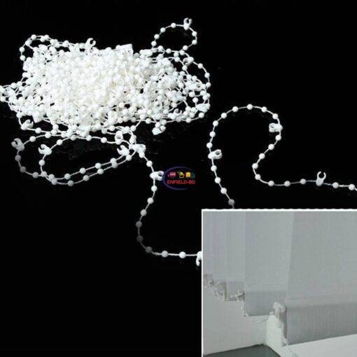 Enfield-bd.com Home & Living 10M 89mm Vertical Blind Bottom Chain Link Clips Window Roman Curtain Decoration Bead Chain Curtain Accessories Parts Spares