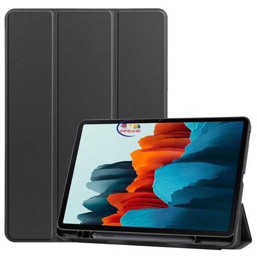 Enfield-bd.com Gadget Cases & Screen Protector Business case for Galaxy Tab S7 soft cover SM-T870 SM-T875 shock proof shell with pen slot holder