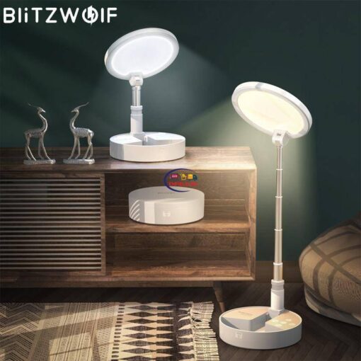 Enfield-bd.com Home & Living BlitzWolf BW-DLT1 Folding Desk Lamp Light 3000-5000K 3600mAh Battery 5 Level Brightness Desk Lamps Home Indoor Bedroom Lighting