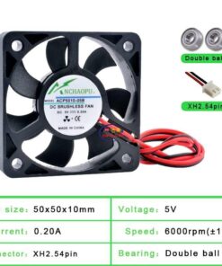 Enfield-bd.com Home & Living Cooling Fan Suitable For Micro-chassis Router Inverter Power Supply Charger Acp5010 5cm 50mm Fan 50x50x10mm Dc5v 12v 24v 2pin