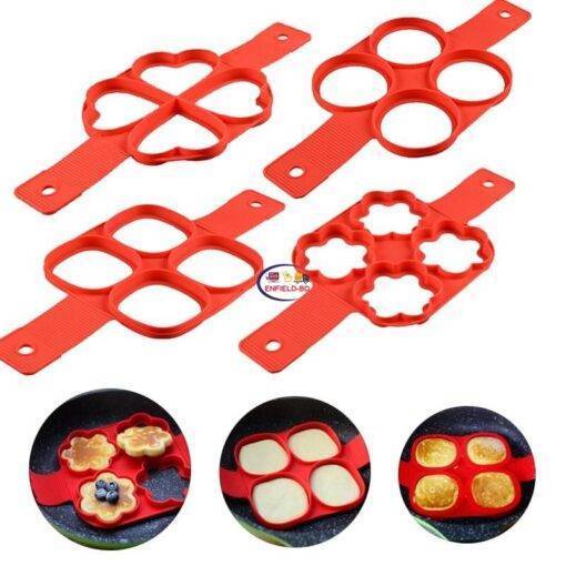 Enfield-bd.com Health & Household Kitchen & Dining Frying Pancake Mold Pancake Maker Silicone Nonstick Cooking Tool Egg Ring Maker Mold for Cooking