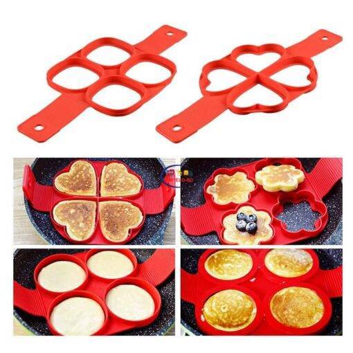 Enfield-bd.com Health & Household Kitchen & Dining Frying Pancake Mold Pancake Maker Silicone Nonstick Cooking Tool Egg Ring Maker Mold for Cooking