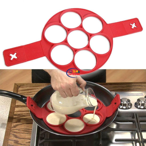 Enfield-bd.com Health & Household Kitchen & Dining Frying Pancake Mold Pancake Maker Silicone Nonstick Cooking Tool Egg Ring Maker Mold for Cooking