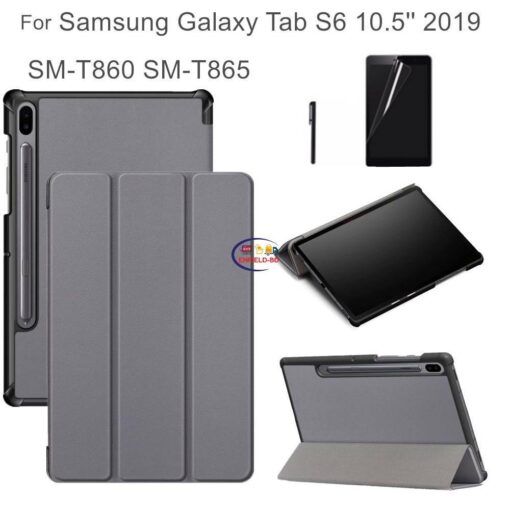 Enfield-bd.com Gadget Cases & Screen Protector Galaxy Tab S6 Flip Case 2019 SM-T860 SM-T865 10.5″ Cover Magnet Auto Sleep Weak for Samsung Tab S6 Case