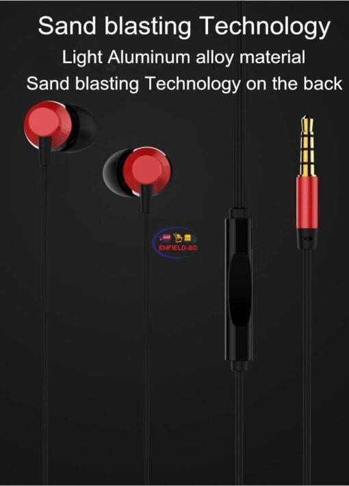 Enfield-bd.com Gadget Earphones / Headset Original Remax RM-512 Earphone with Microphone Support Music Control for smart phones | Wired