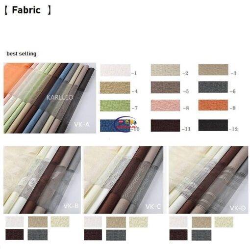 Enfield-bd.com Home & Living Vertical Blinds Sheer Shades Nordic Scenery Window Curtains For Sliding Glass Door Customize Size