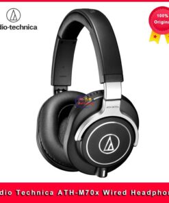 Enfield-bd.com Gadget Earphones / Headset 100% Original Audio Technica ATH-M70x Wired Earphone Professional Monitor Headphones Portable HIFI Earphone