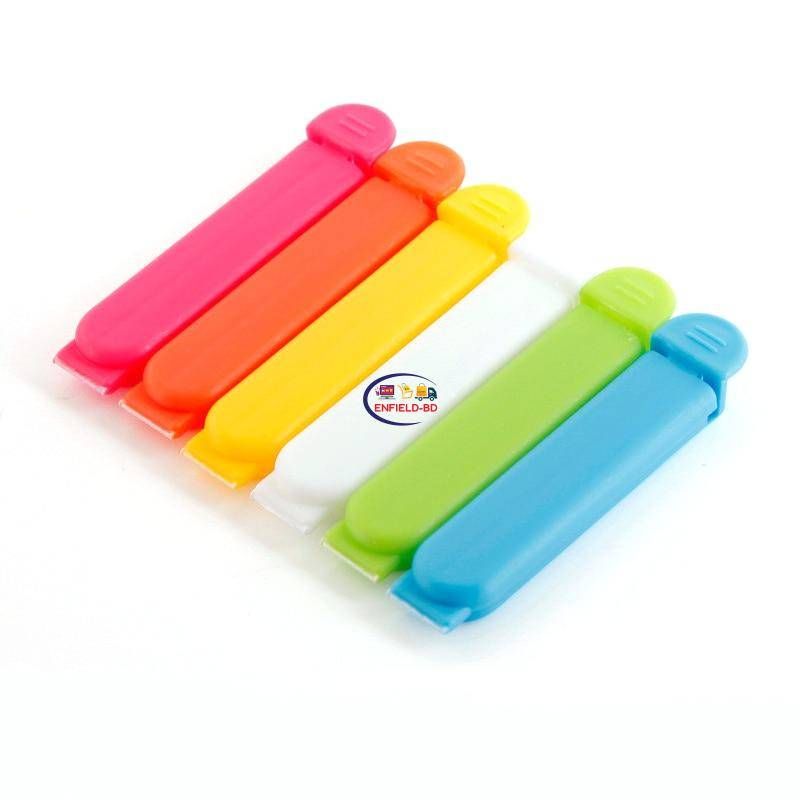 10PCS Portable New Kitchen Storage Food Snack Seal Sealing Bag Clips Sealer  Clamp Plastic Tool Kitchen Storage Accessories