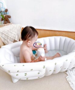 Enfield-bd.com Gadget Earphones / Headset Baby Inflatable Sofa Children Puff Portable Bath Chairs PVC Multifunctional Seat Feeding Chair Infants Swimming Pool Toys