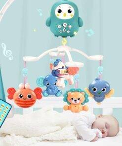 Enfield-bd.com Home & Living Baby Rattles Crib Mobiles Toy Holder Rotating Mobile Bed Bell Musical Box Projection 0-12 Months Newborn Infant Baby Boy Toys