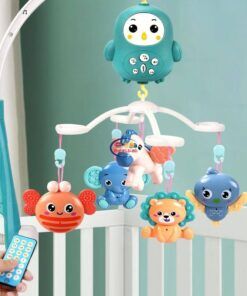 Enfield-bd.com Home & Living Baby Rattles Crib Mobiles Toy Holder Rotating Mobile Bed Bell Musical Box Projection 0-12 Months Newborn Infant Baby Boy Toys