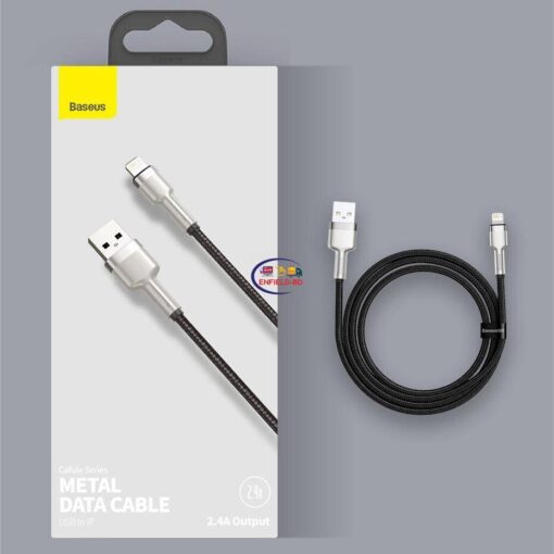 Enfield-bd.com Gadget Baseus USB Cable for iPhone 11 12 Pro Max Xs Xr X 2.4A Fast Charging Cable for iPhone Cable 7 SE 8 Plus Charger for iPad air
