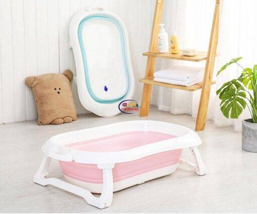 Enfield-bd.com Home & Living Foldable Baby Bath tub Portable Folding Baby Bath Tub Large Size Anti-Slip Bottom Non-Toxic Material Children Bathtub Bucket for Baby Bathing