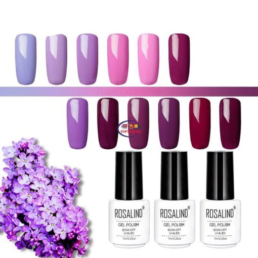 Enfield-bd.com Personal Care Gel Nail Polish Purple Color Series 7 ml