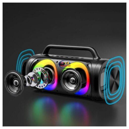 Enfield-bd.com Home Audio Joyroom JR-MW02 Bluetooth Speaker 40w Black With RGB LED Lights