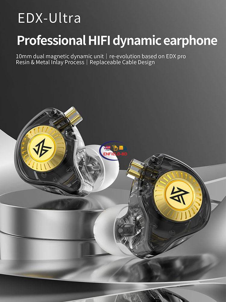 KZ EDX PRO Dynamic Earphones HIFI Bass Earbuds In Ear Monitor