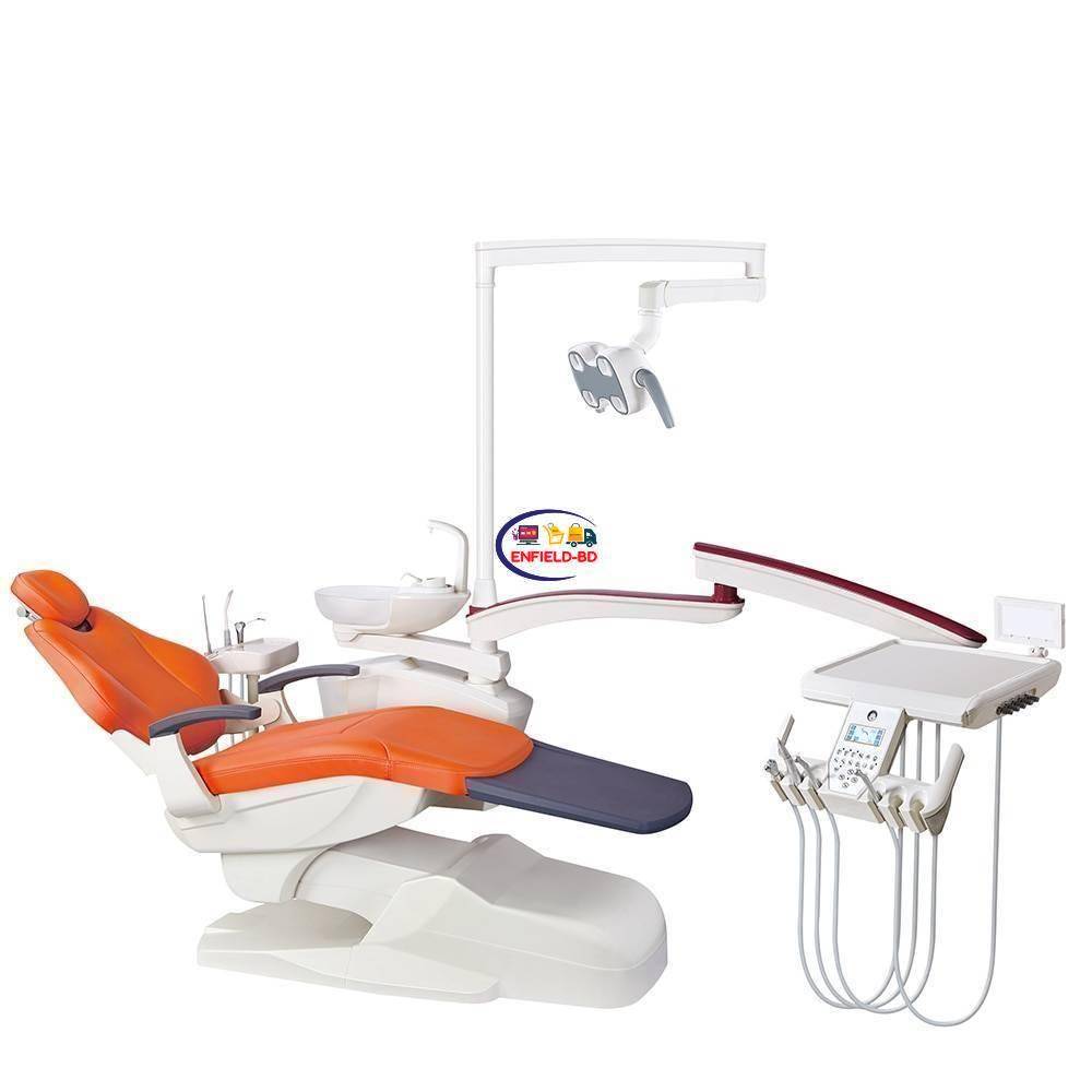 Medical Clinic Dental Chair Unit With Auto Spittoon Flush