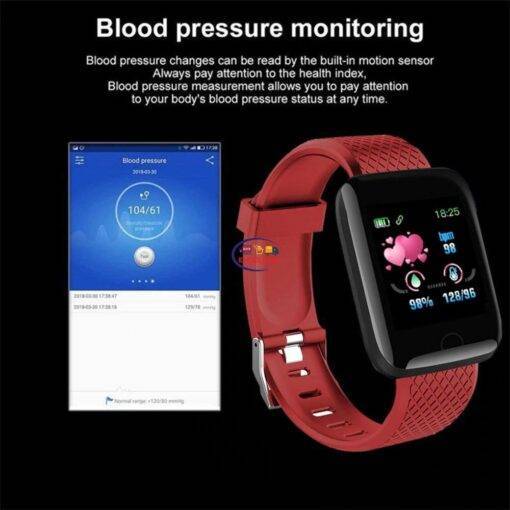 Enfield-bd.com Gadget Smart Watch New D116 Plus Smartwatch Bracelets Fitness Tracker Health Wristband Sports watch Blood Pressure Heart Rate Pedometer Fitness Tracker Waterproof