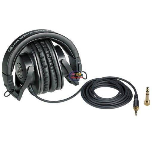 Enfield-bd.com Gadget Earphones / Headset Original Audio-Technica ATH-M30x Professional Monitor Headphones Closed-back Dynamic Over-ear Headsets HiFi Foldable Earphones