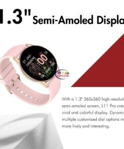 Enfield-bd.com Gadget Smart Watch Xiaomi Kieslect L11 Pro Lady Smart Watch with Bright Semi-AMOLED Touchscreen Sports Heart Rate Blood Oxygen Smartwatch For Women