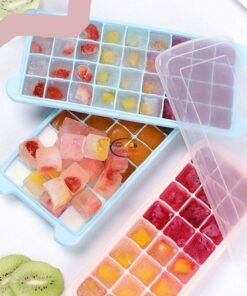 Enfield-bd.com Home & Living 24/36 Grids Silicone Ice Tray Ice Mold Ice Cube Tray with Lid Household Bar DIY Ice Cube Maker Frozen Storage Box