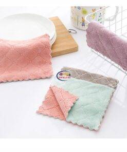 Enfield-bd.com Health & Household Kitchen & Dining 8 pieces Household Super Absorbent Microfiber Towel Kitchen Dish Cloth Non-Stick Oil Washing Rag Tableware Cleaning Wiping Tool