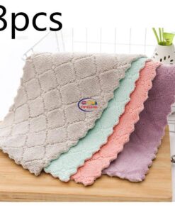Enfield-bd.com Health & Household Kitchen & Dining 8 pieces Household Super Absorbent Microfiber Towel Kitchen Dish Cloth Non-Stick Oil Washing Rag Tableware Cleaning Wiping Tool