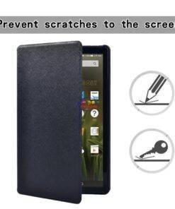 Enfield-bd.com Gadget Cases & Screen Protector Amazon Fire HD 8 6th/Fire HD 8 7th/Fire HD 8 8th PU Leather Tablet Stand Folio Cover + Pen