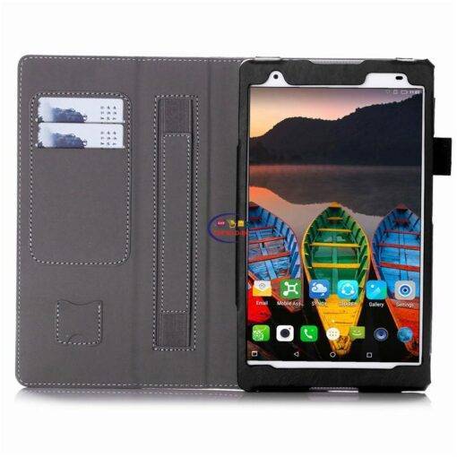 Enfield-bd.com Gadget Cases & Screen Protector Case For Lenovo Tab 4 8 Plus TB-8704X Cases TB-8704F TB-8704N 8″ Cover Funda Tablet Leather Hand Holder Stand Shell + Film + Pen