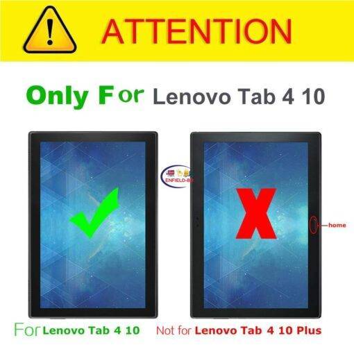 Enfield-bd.com Gadget Cases & Screen Protector Case for Lenovo Tab 4 10.1 TB-X304 F/L/X 2017 Tablet Cover 360 Full Protecive Soft TPU Cover Clear Back Cases TB-X304 ZA2J0007US