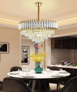 Enfield-bd.com Tools & Home Improvement Tools & Machinary Modern New Crystal Chandelier for Living Room Hall Hotel Engineering Villa Projecting Crystal Chandelier Lighting 