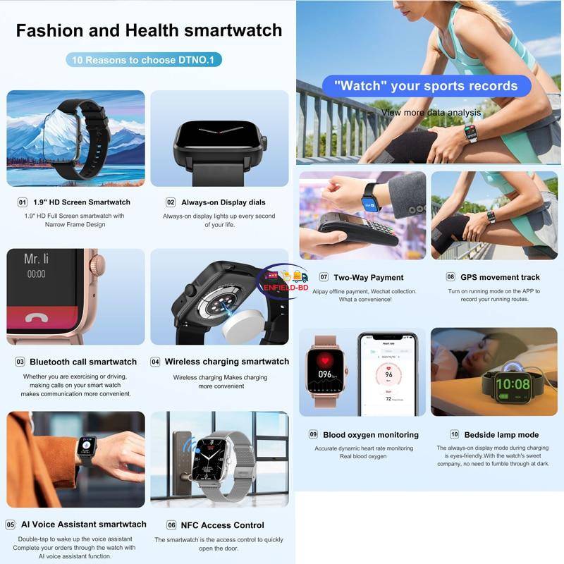 DT No.1 DT102 Smart Watch NFC