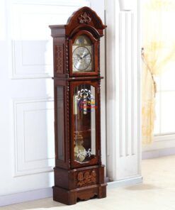 Enfield-bd.com Home & Living North Grandfather Clock Original clock wood living room European- standing bell mechanical movement watches and clocks 