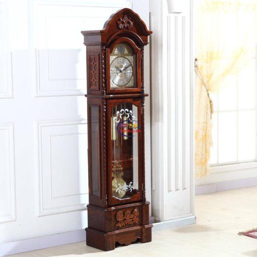 Enfield-bd.com Home & Living North Grandfather Clock Original clock wood living room European- standing bell mechanical movement watches and clocks