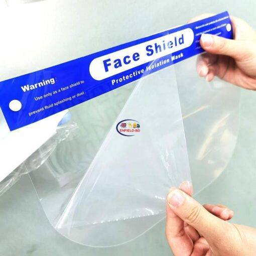 Enfield-bd.com Personal Care Protective Face Shield Durable Clear Plastic Safety Full Reusable Washable Face Mask Anti-oil Splash Face Shield Adults Facial Protector