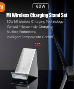 Enfield-bd.com Gadget Charger & Adapter Xiaomi Mi 80W Wireless Charging Stand Set Fast Wireless Charger Wireless Charging Station Dock for Samsung Galaxy Xiaomi Huawei