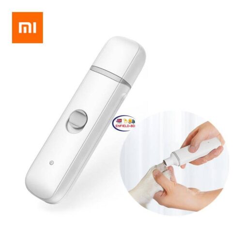 Enfield-bd.com Gadget Xiaomi Pawbby Pets Cats Dogs Rabbits USB Electric Nail Clippers Grinder Trimmer Cutter Tools Electric For Pet Care White