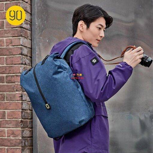 Enfield-bd.com Gadget Xiaomi RunMi 90 Points Backpack Outdoor leisure Backpack Blue Outdoor Travel Backpack Multifunctional Large Capacity Waterproof Leisure Bag