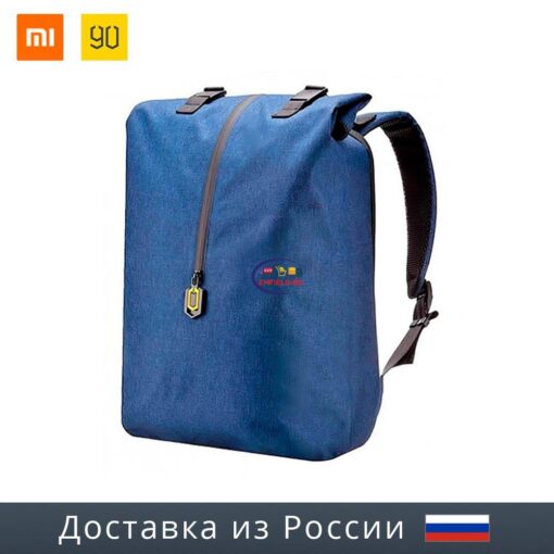 Enfield-bd.com Gadget Xiaomi RunMi 90 Points Backpack Outdoor leisure Backpack Blue Outdoor Travel Backpack Multifunctional Large Capacity Waterproof Leisure Bag