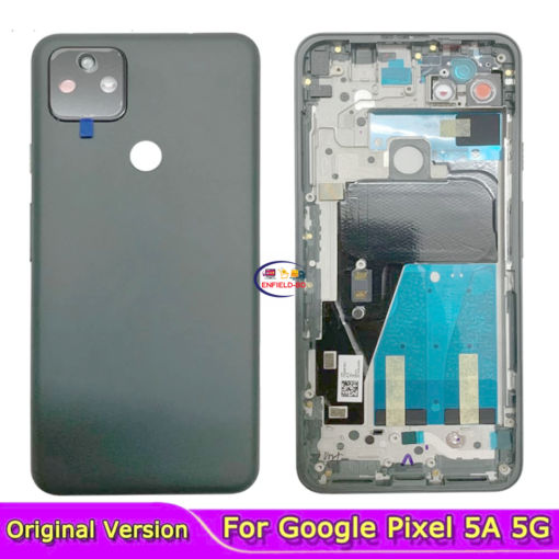 Enfield-bd.com Cases & Screen Protector Original Glass Back Housing for Google Pixel 5A 5G Battery Back Housing Replacement for Google Pixel 5A 5G Original Glass Back