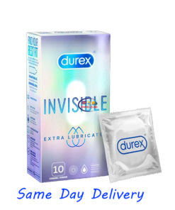 Enfield-bd.com Sexual Wellness Original Durex Invisible Feel Condoms Extra Thin Extra Lubricated 10pcs 