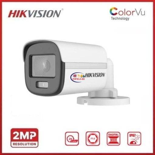 Enfield-bd.com Camera & Photo Hikvision Bullet Camera DS-2CE12DF0T-F 2MP | White Color Vu Fixed