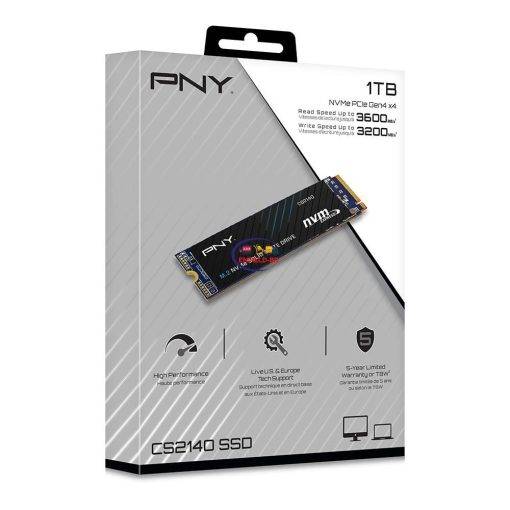 Enfield-bd.com Computer Accessories & Peripherals Original PNY SSD CS2140 1TB Gen4 M.2 Nvme