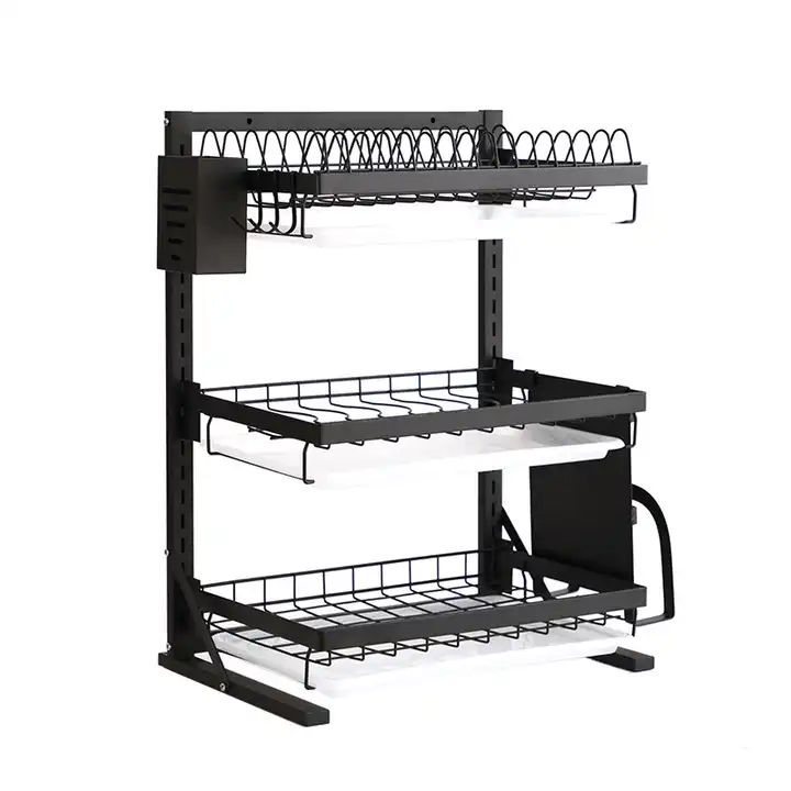 Premium 3 Tier Kitchen Rack Commercial Stainless Steel Plate 7.webp