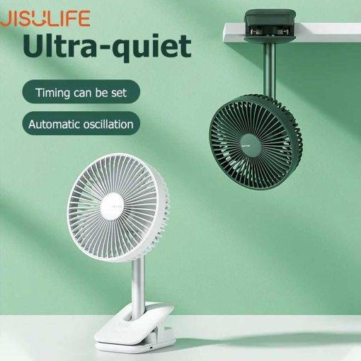 JISULIFE Clip Fan FA13R Auto-Oscillating Smart Watch