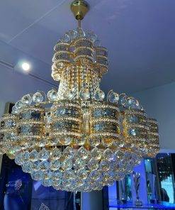 Enfield-bd.com Others Crystal Clear chandelier 15Led bulbs | Gold Color 91405