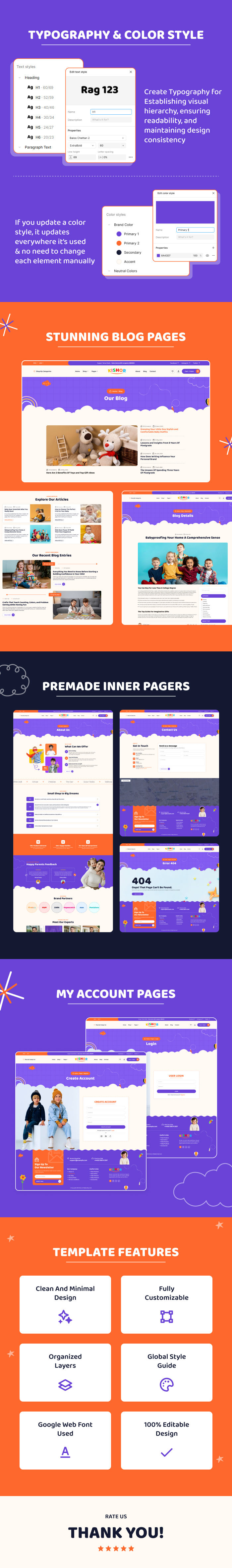 Kishor | Kids and Babby Store Figma Template