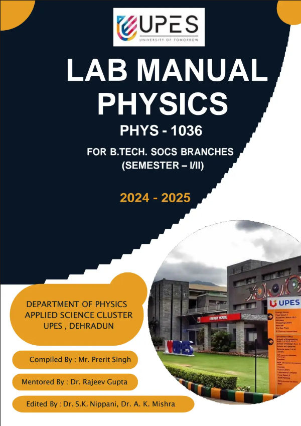 Physics Lab Manual